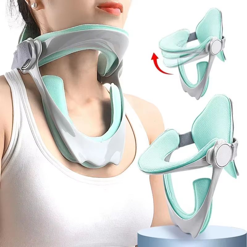 AlignRelief Adjustable Cervical Traction Device Neck Brace Posture Corrector And Spine Support 0