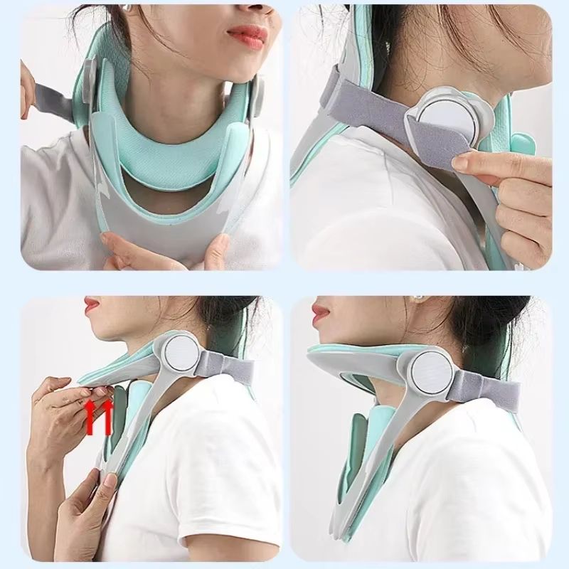 AlignRelief Adjustable Cervical Traction Device Neck Brace Posture Corrector And Spine Support 4