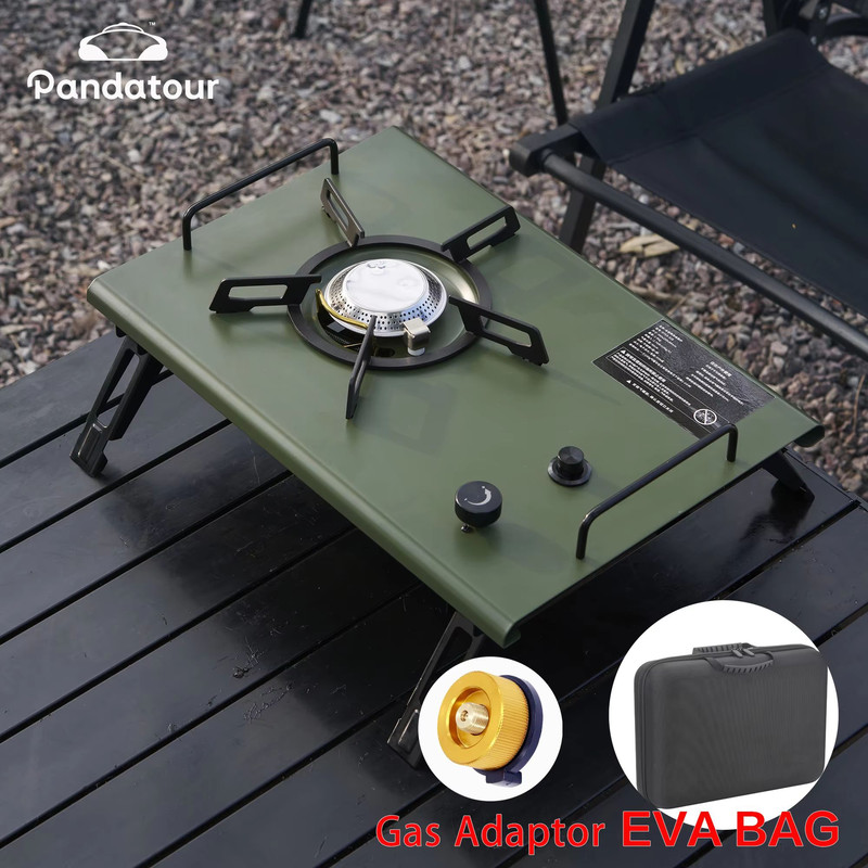 Pandatour Outdoor Camping Stove Durable Copper Head Portable Gas Burner With OneTouch Ignition 7