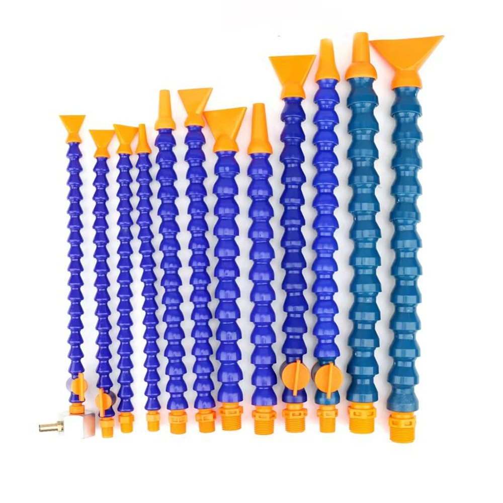 FlexiFlow Pneumatic Tube  14 38 12 BPS Male Thread Flexible Coolant Pipe For CNC And Lathe Machines 0