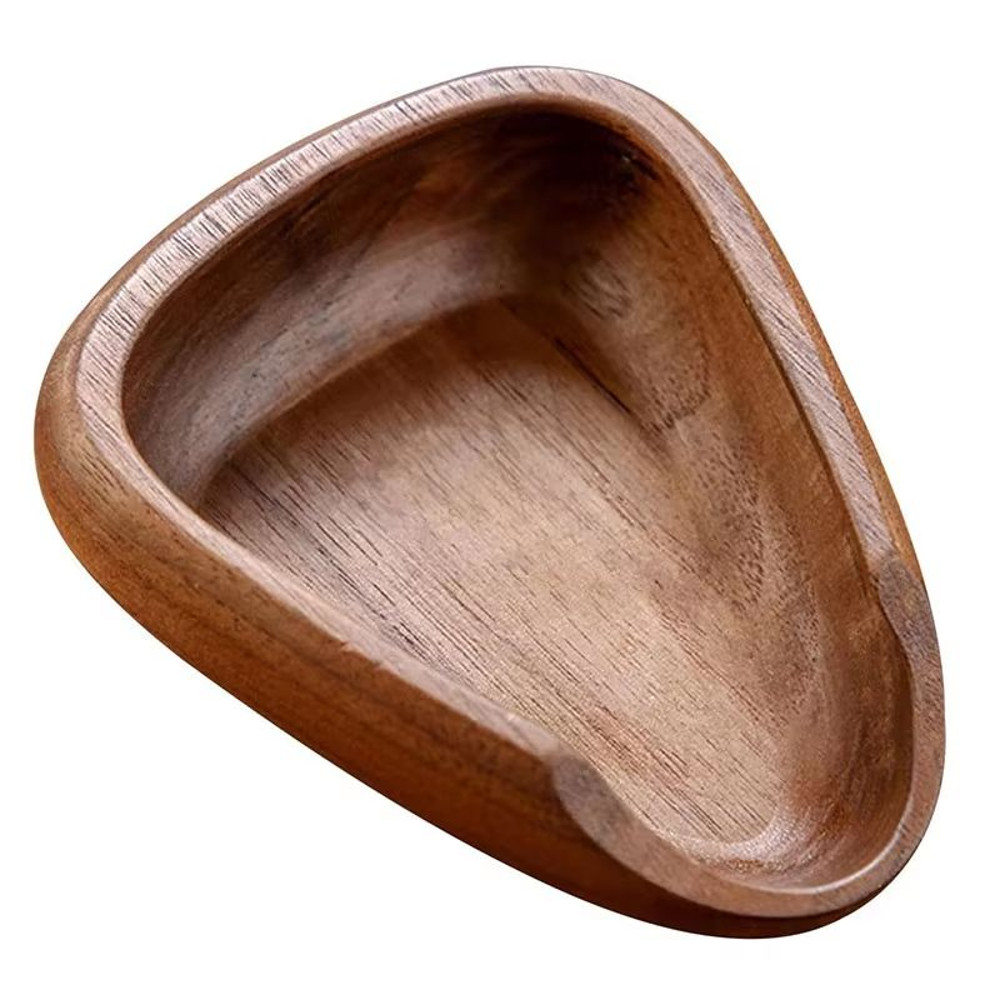 Walnut Coffee Bean Tray Wooden Measuring Scoop Espresso Dose Tea Separator Tool 6