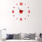 Luminous Digital Wall Clock Silent DIY 3D Stereo Design For Living Room Bedroom Decor 1