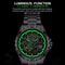 GLENAW Steampunk Skeleton Automatic Mens Watch Luxury Mechanical Watch With Luminous Waterproof De 4