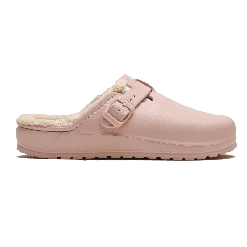 Womens Winter Fur Slippers Waterproof AntiSlip Plush Lined House Garden Shoes 7