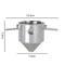 304 Stainless Steel Coffee Filter Cup Portable Hanging Ear FilterFree Funnel For Hand Brewing 5