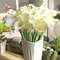 10Pcs White Calla Lily Artificial Flowers Real Touch PU Wedding Bouquet Home Decor 0