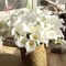 10Pcs White Calla Lily Artificial Flowers Real Touch PU Wedding Bouquet Home Decor 2