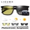 Square Photochromic Sunglasses Polarized Mens Womens Driving Glasses With Day Night Vision 2