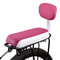 Bike Child Seat With Backrest PU Leather Bicycle Rear Rack Cushion For Kids 9
