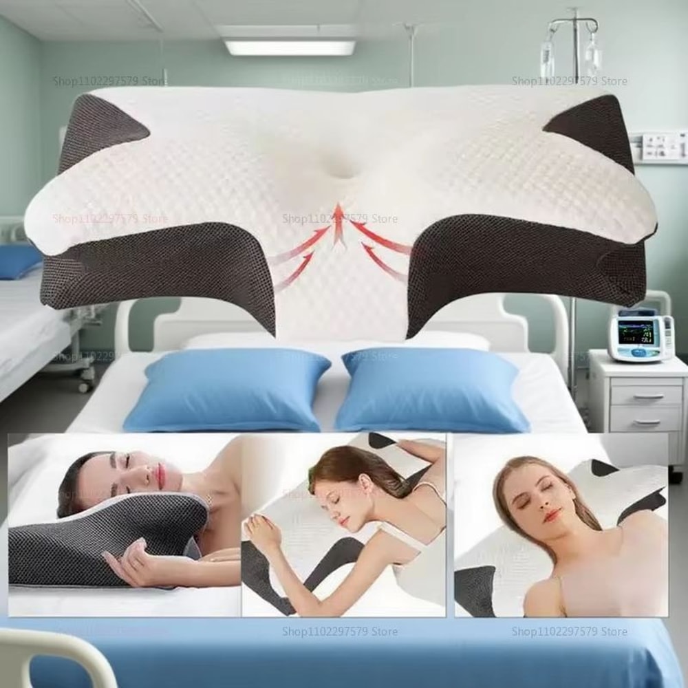 Memory Foam Cervical Pillow Orthopedic Neck Support For Side Back Sleepers 4