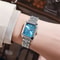 Womens Minimalist Square Quartz Watch Fashion Sports Silicone Strap Timepiece 1