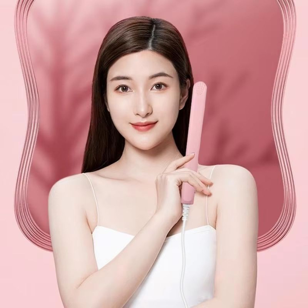 Mini Ceramic Hair Straightener Quick Heating Styling Tool For Bangs Curling Travel 2