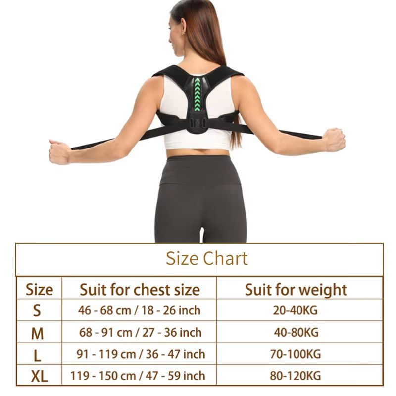 Adjustable Back Shoulder Posture Corrector Spine Support Belt For Neck Upper Back Relief 5