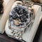 OLEVS Automatic Mechanical Mens Watch Waterproof Stainless Steel Skeleton Business Wristwatch 8