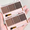 3Color Brow Powder Set With Brush LongLasting Natural Eyebrow Makeup Kit 4