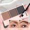 3Color Brow Powder Set With Brush LongLasting Natural Eyebrow Makeup Kit 5