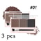3Color Brow Powder Set With Brush LongLasting Natural Eyebrow Makeup Kit 7