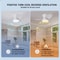LED Ceiling Fan Light Modern Nordic Ceiling Mounted Fan With Decorative Lighting For Living Room B 2