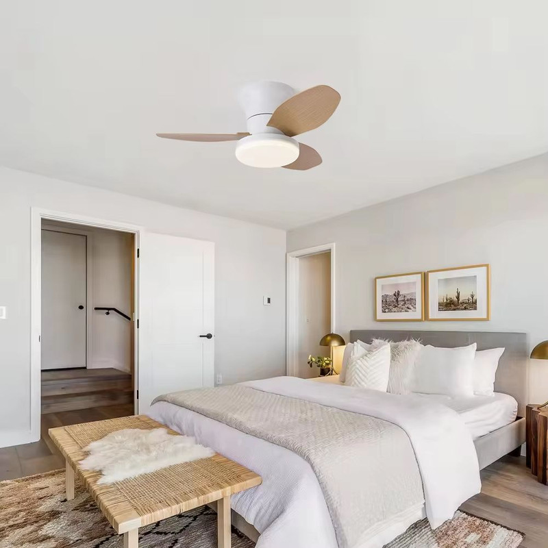 LED Ceiling Fan Light Modern Nordic Ceiling Mounted Fan With Decorative Lighting For Living Room B 5