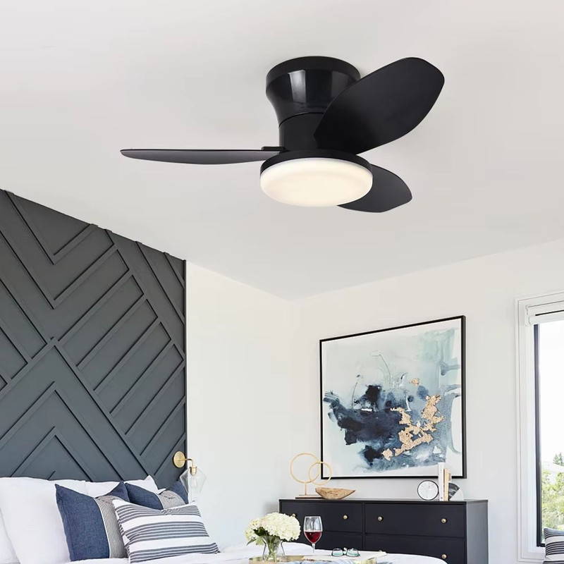 LED Ceiling Fan Light Modern Nordic Ceiling Mounted Fan With Decorative Lighting For Living Room B 6