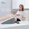2Piece Memory Foam Wedge Pillow Set Triangle Support Cushions For Back Legs Knees Neck With Remov 1