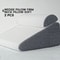 2Piece Memory Foam Wedge Pillow Set Triangle Support Cushions For Back Legs Knees Neck With Remov 6