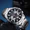 CURREN Mens Chronograph Watch Stainless Steel Sport Wristwatch With Big Dial Luminous Hands 1