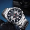 CURREN Mens Chronograph Watch Stainless Steel Sport Wristwatch With Big Dial Luminous Hands 1