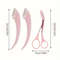 Eyebrow Trimmer Set Curved Eyebrow Razor Scissors With Comb For Easy Precise Grooming 5