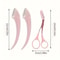Eyebrow Trimmer Set Curved Eyebrow Razor Scissors With Comb For Easy Precise Grooming 5