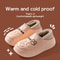 Womens Waterproof Winter Cotton Slippers Warm NonSlip Indoor Outdoor House Shoes For Couples 9
