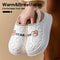 Womens Waterproof Winter Cotton Slippers Warm NonSlip Indoor Outdoor House Shoes For Couples 1