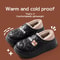 Womens Waterproof Winter Cotton Slippers Warm NonSlip Indoor Outdoor House Shoes For Couples 7