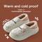 Womens Waterproof Winter Cotton Slippers Warm NonSlip Indoor Outdoor House Shoes For Couples 8