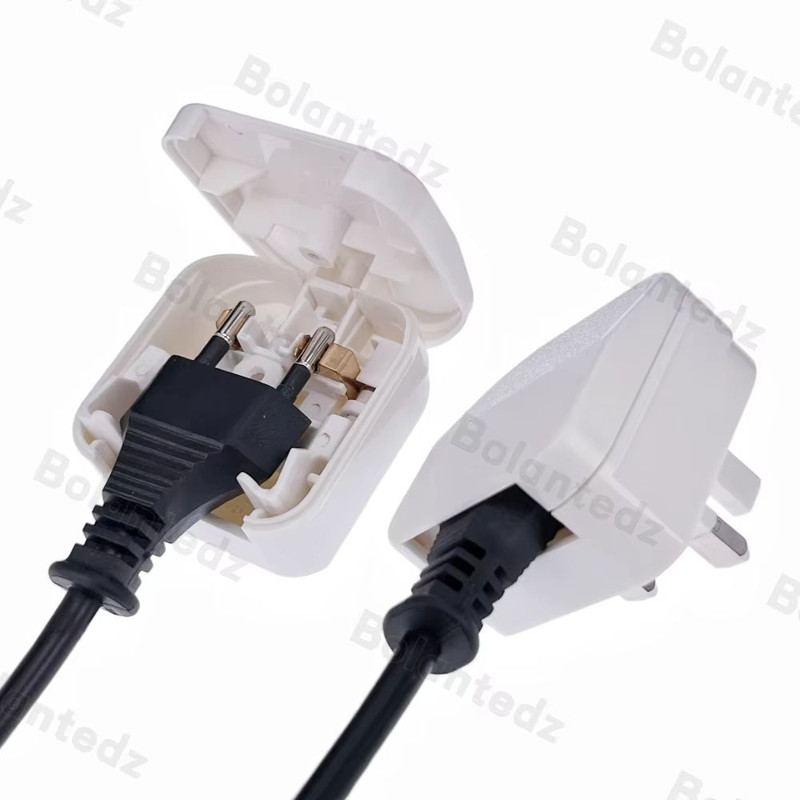 European To UK Travel Power Adapter British Plug Adapter With 5A Fuse For AC Charger Sockets Powe 1