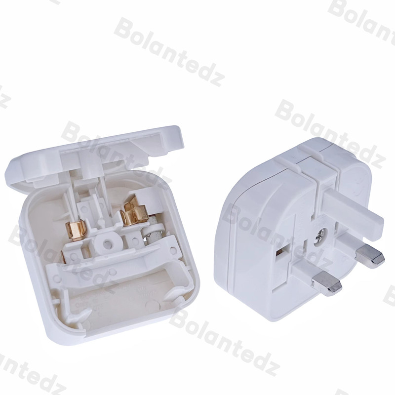 European To UK Travel Power Adapter British Plug Adapter With 5A Fuse For AC Charger Sockets Powe 5