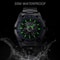 Forsining Luxury Skeleton Watch Stainless Steel Mechanical Mens Wristwatch With Waterproof Sport D 3
