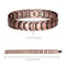 Vintage Copper Magnetic Bracelet For Men Pain Relief Therapy Link Chain With Double Row Magnets 5