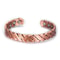 Vintage Copper Magnetic Bracelet For Men Pain Relief Therapy Link Chain With Double Row Magnets 14