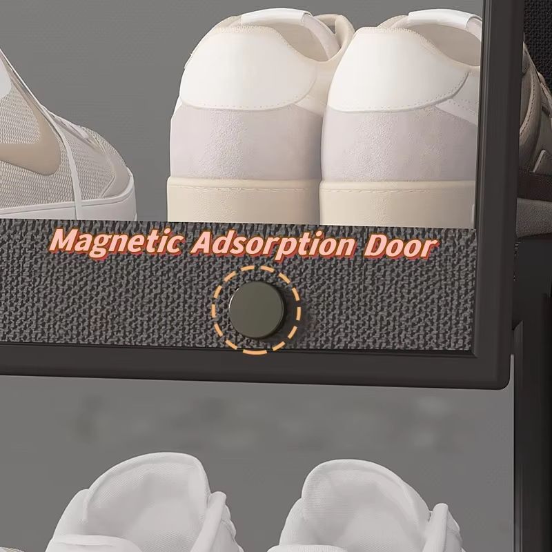 MultiLayer Shoe Storage Cabinet Dustproof Shoe Rack Organizer With Clear Lid SpaceSaving Design 5
