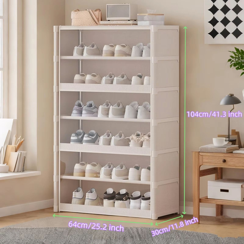 MultiLayer Shoe Storage Cabinet Dustproof Shoe Rack Organizer With Clear Lid SpaceSaving Design 7
