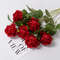 Artificial Rose Flower Branch Realistic Red Roses For Wedding Party Home Decoration 351020 Pcs 7