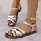 Womens Summer Flat Sandals Roman Strap Sandals With NonSlip Rubber Sole For Daily Comfort 11