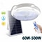 500W LED Solar Ceiling Pendant Light IndoorOutdoor SolarPowered Lamp For Garden Hallway And Home 0
