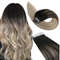 Ugeat TapeIn Hair Extensions  100 Real Brazilian Remy Human Hair Seamless Skin Weft For Natural Str 7
