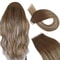 Ugeat TapeIn Hair Extensions 100 Real Brazilian Remy Human Hair Seamless Skin Weft For Natural Str 13
