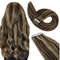 Ugeat TapeIn Hair Extensions  100 Real Brazilian Remy Human Hair Seamless Skin Weft For Natural Str 16