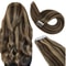Ugeat TapeIn Hair Extensions 100 Real Brazilian Remy Human Hair Seamless Skin Weft For Natural Str 16