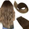 Ugeat TapeIn Hair Extensions  100 Real Brazilian Remy Human Hair Seamless Skin Weft For Natural Str 8