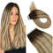 Ugeat TapeIn Hair Extensions  100 Real Brazilian Remy Human Hair Seamless Skin Weft For Natural Str 23